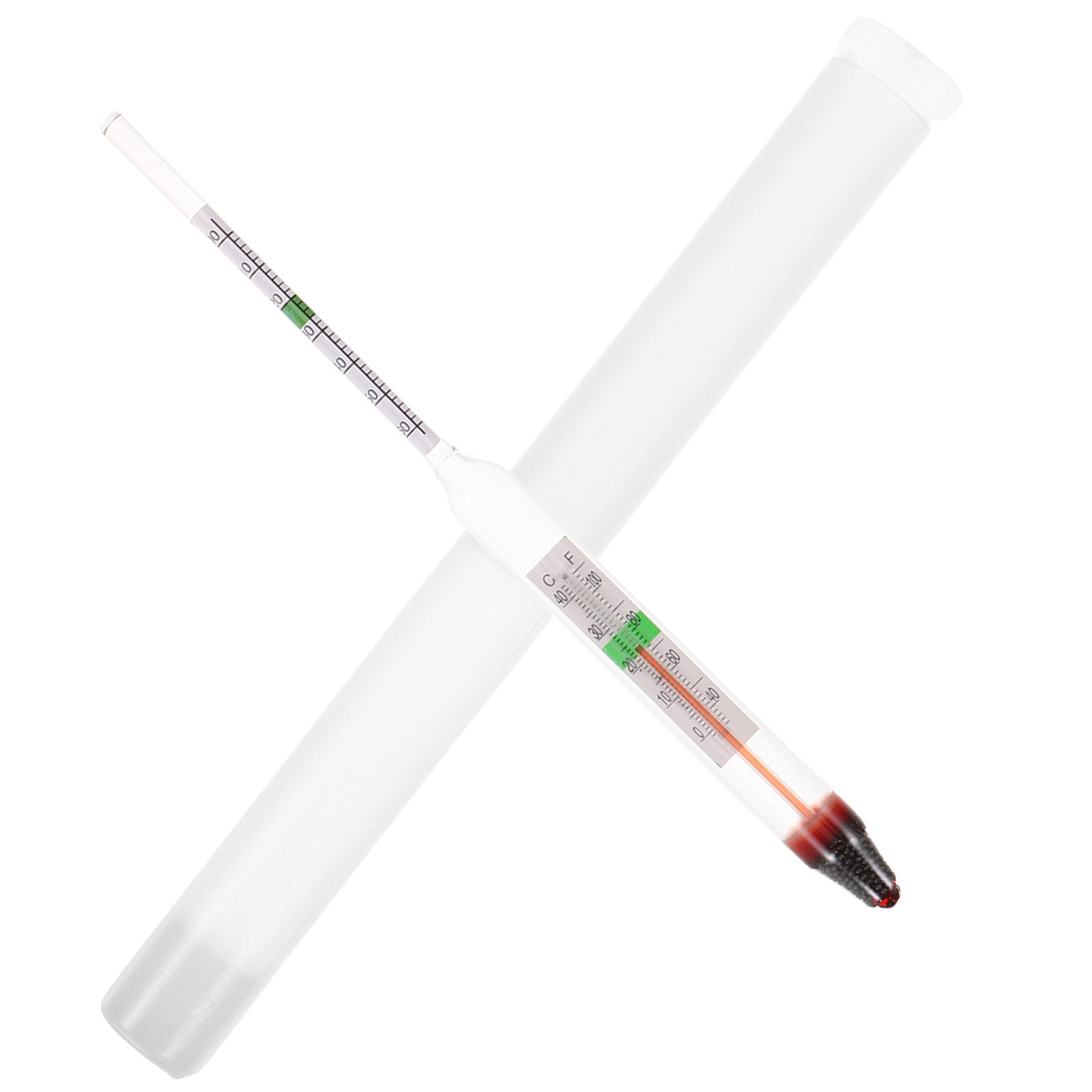 Marine Aquarium Hydrometer - 1Set Zoutgehalte Hydrometer Glas Salimeter Stevig