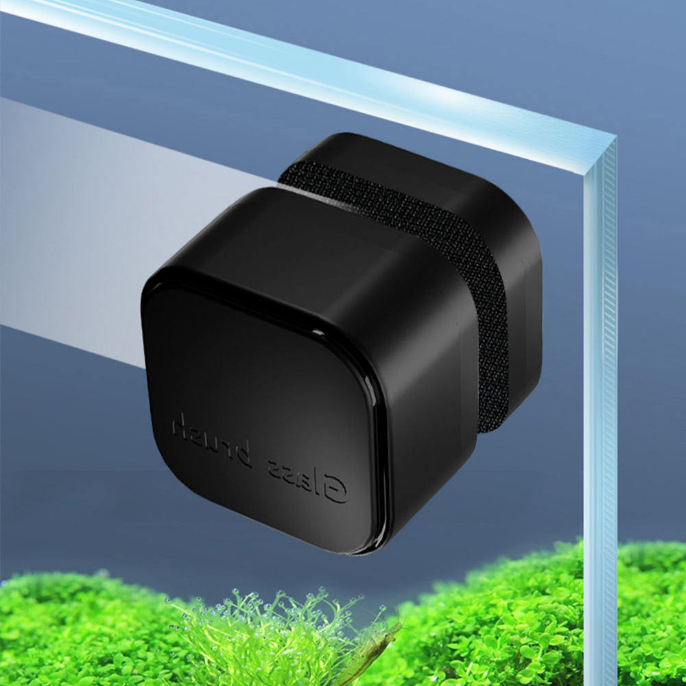 Marine Aquarium Glass Scraper - 1 st magnetische aquariumglasreinigingsborstel, mini vierkante