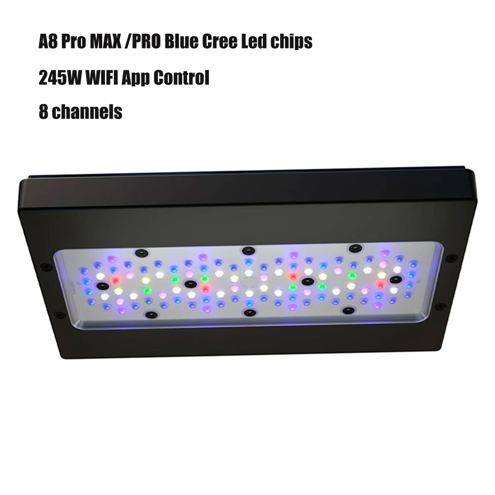 Wifi APP 240W A8 PRO Blue MAX  - Aquarium Blue Marine Reef recensie en prijs