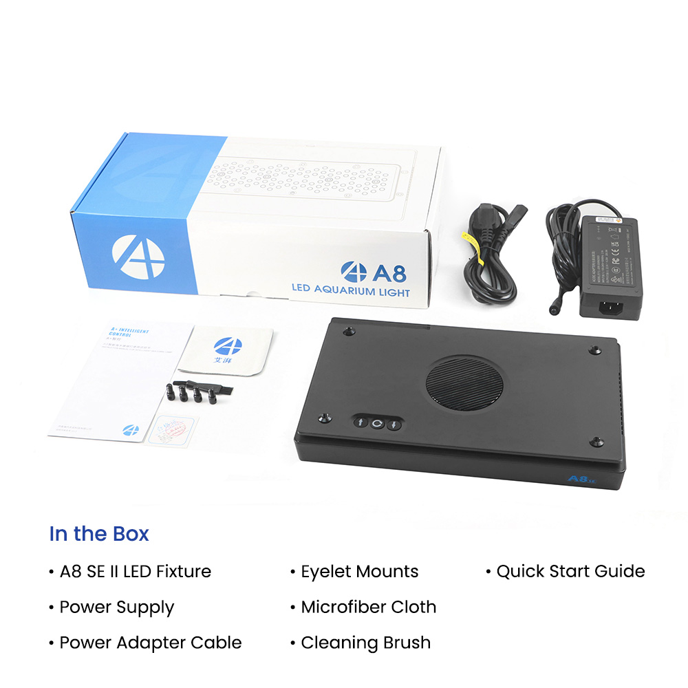 A8SE II Max en Blue 240W Volsp - Aquarium Blue Marine Reef recensie en prijs