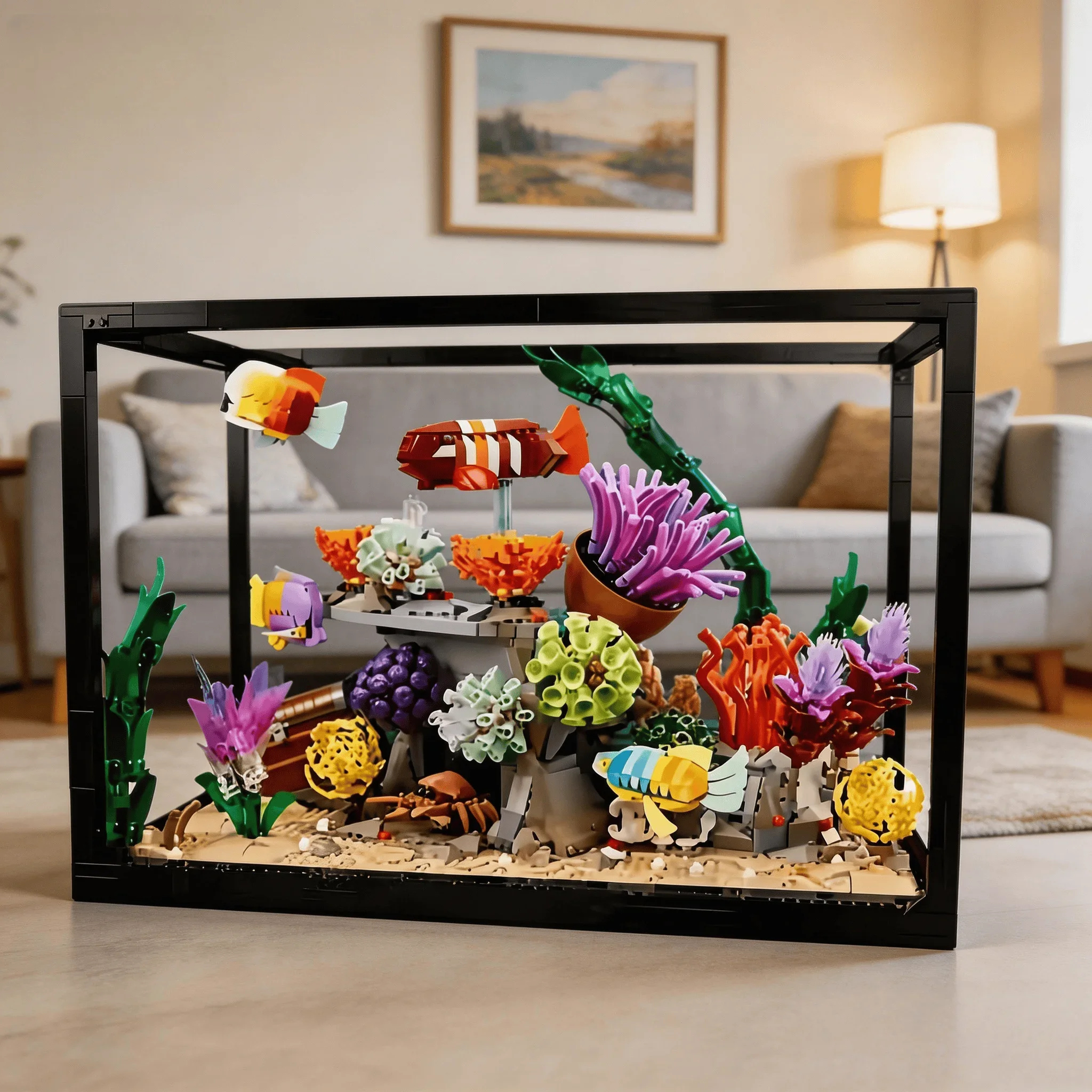 Nieuwe tropische aquariumdecor - Marine Aquarium Cube recensie en prijs