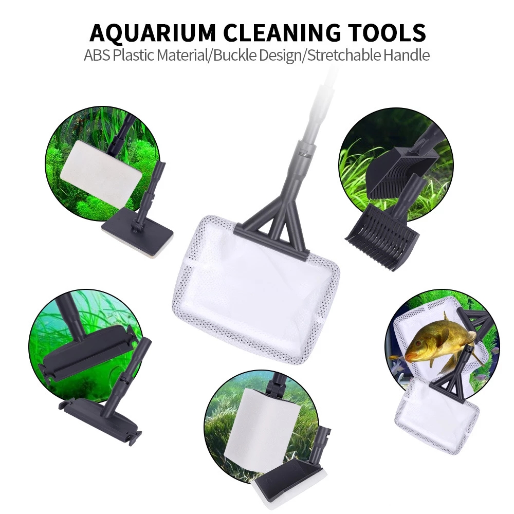 6-in-1 aquariumreinigingsset:  - Marine Aquarium Glass Scraper recensie en prijs