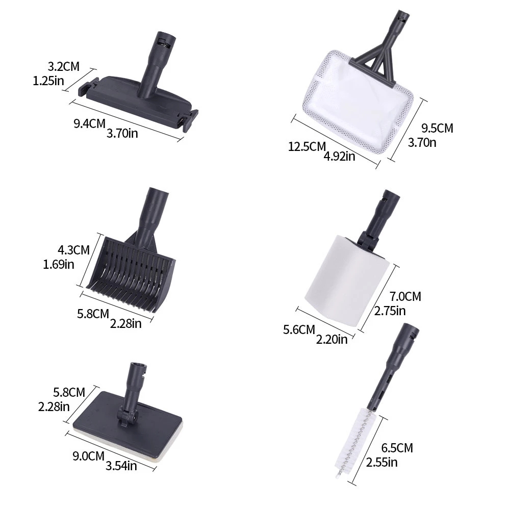 6-in-1 aquariumreinigingsset:  - Marine Aquarium Glass Scraper recensie en prijs