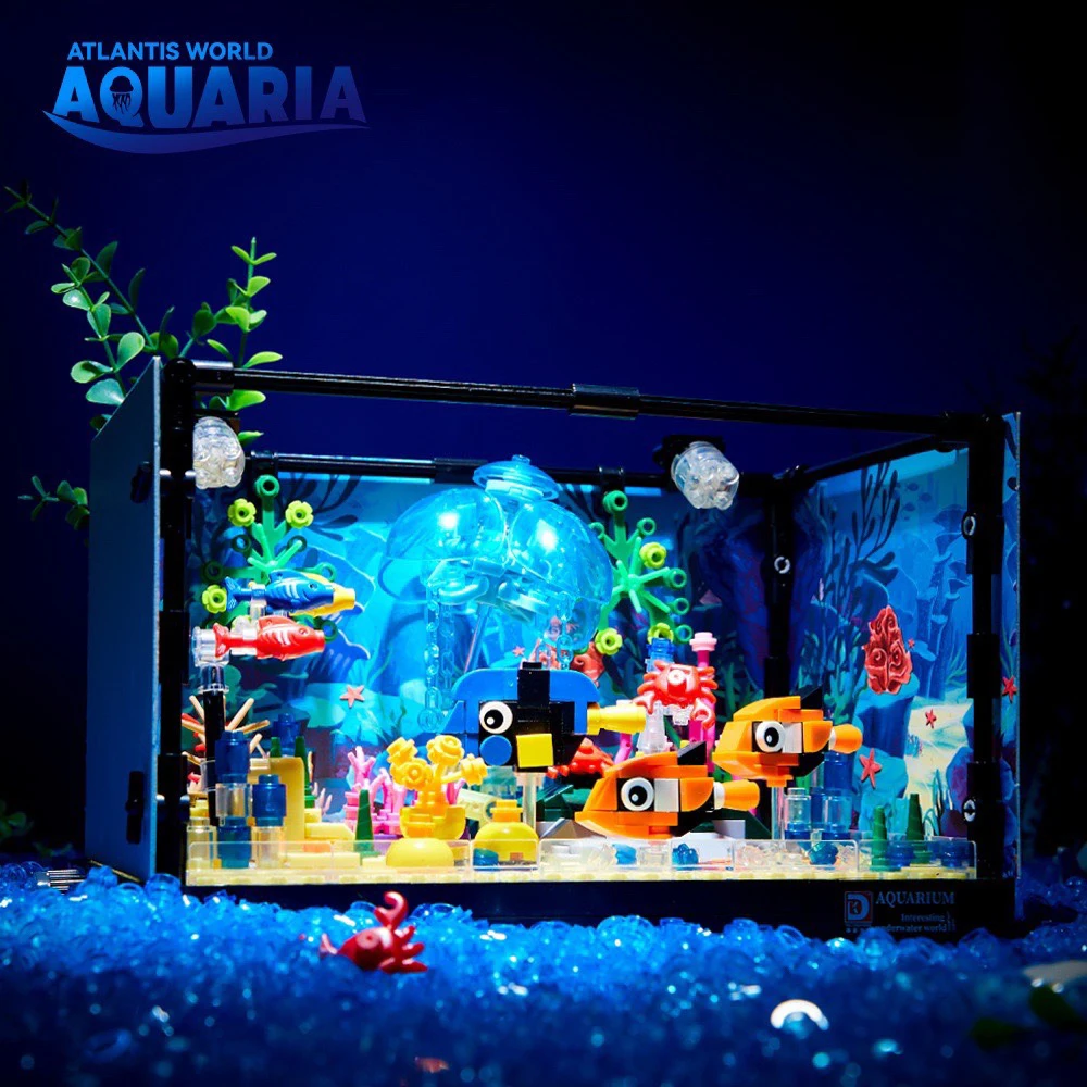 Ideeën Serie Aquarium Zeediere - Marine Aquarium Cube recensie en prijs