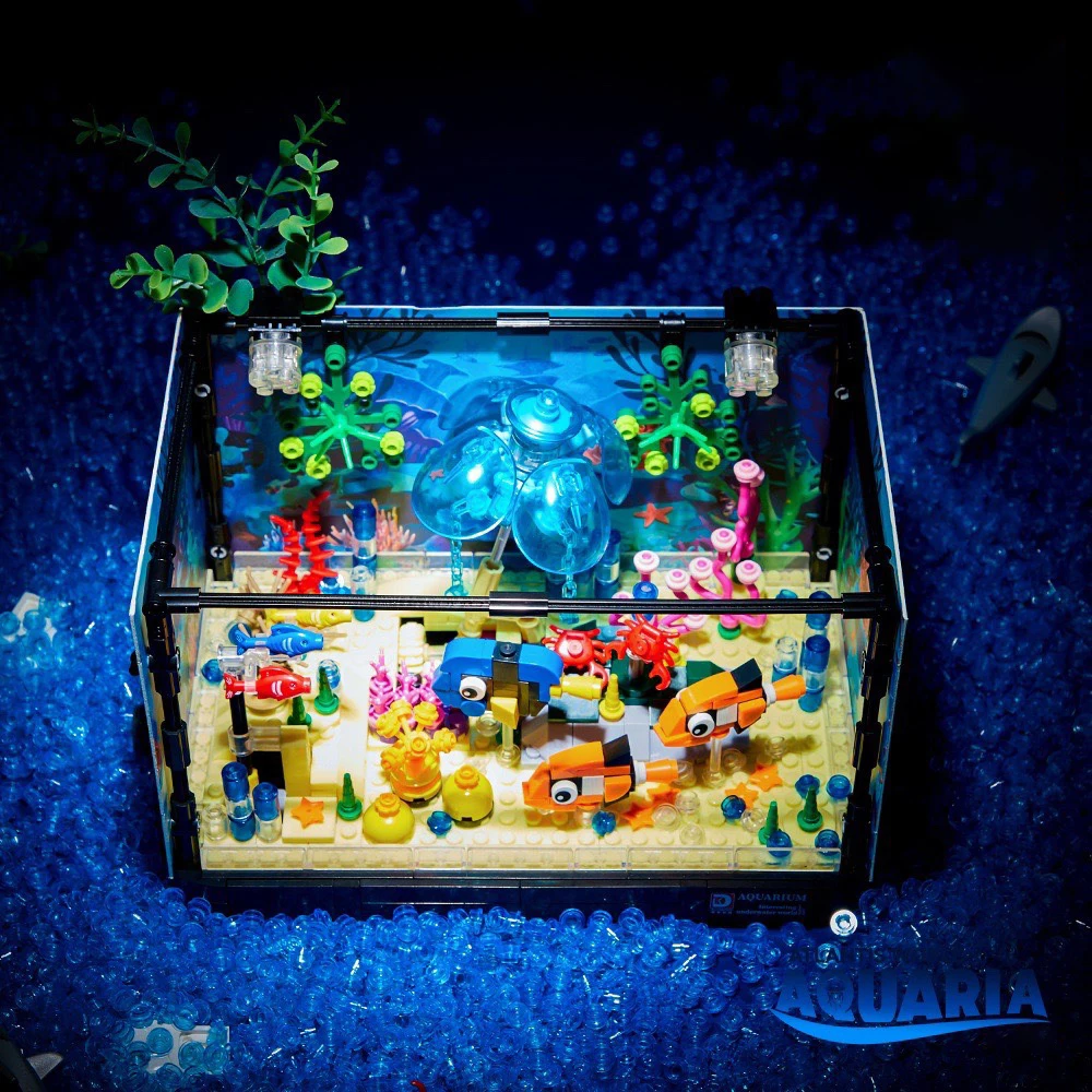 Ideeën Serie Aquarium Zeediere - Marine Aquarium Cube recensie en prijs